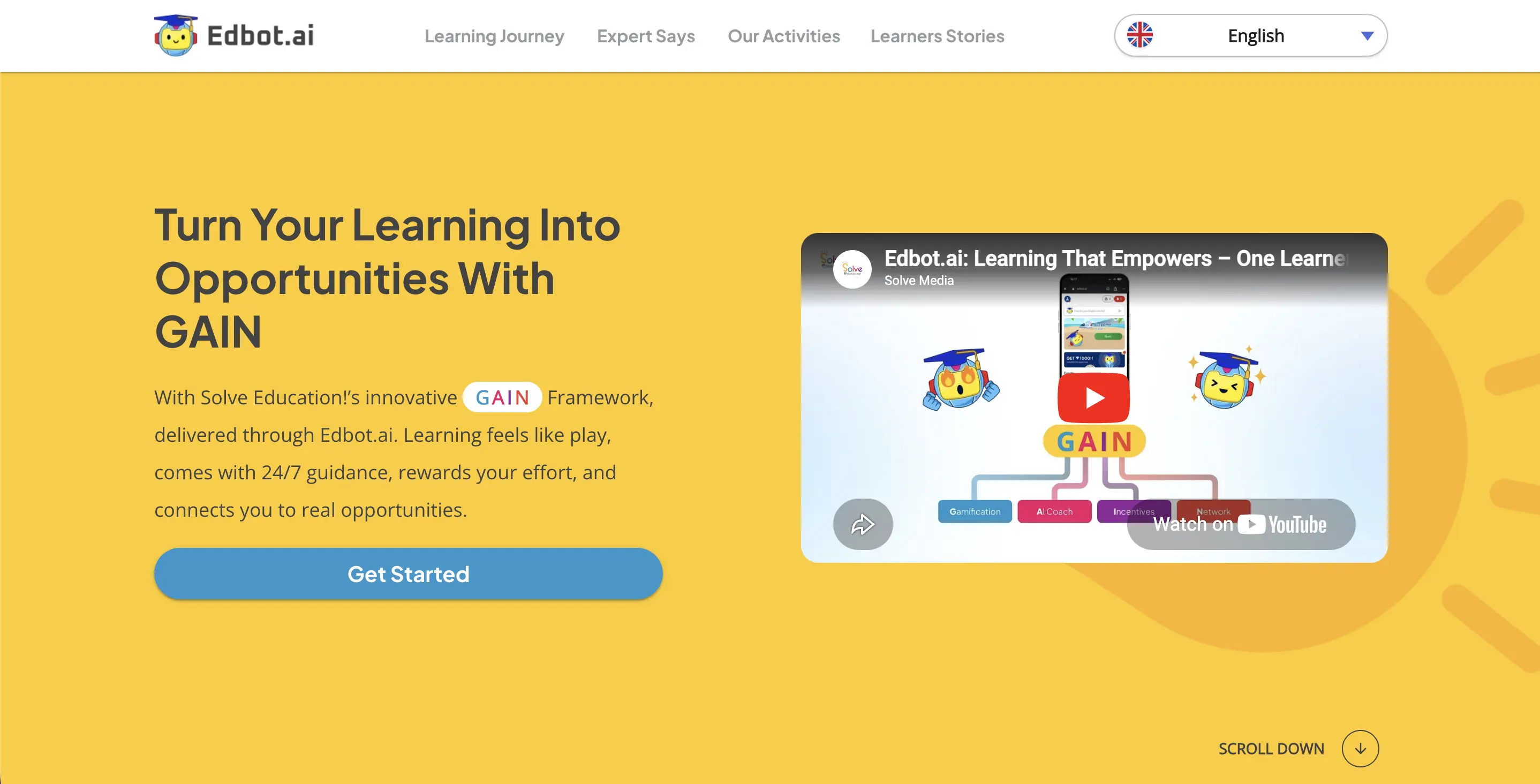 edbot.ai landing page